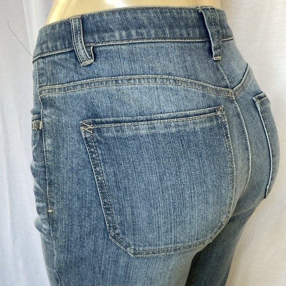 WIT & WISDOM Jeans Women’s Tummy Control Size 6 Crop Skinny Frayed Hem NWOT - Picture 10 of 10
